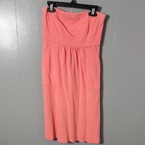 J. Crew Strapless Coral Dress